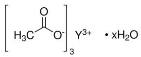 Yttrium Acetate hydrate - CAS:304675-69-2 - Yttrium Triacetate Hydrate, Acetic Acid, 46ttrium(3+) Salt, 46ttrium Acetate Monohydrate